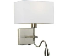 Italux Sieninis šviestuvas WL-1122-2-BL-SN-RC-WH