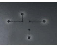 Nowodvorski Sieninis šviestuvas ORBIT, juodas, Gx53, 52cm