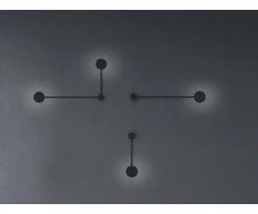 Nowodvorski Sieninis šviestuvas ORBIT, juodas, Gx53, 32,5cm