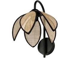 Sieninis šviestuvas RATTAN LOTUS, E27, smėlio sp.