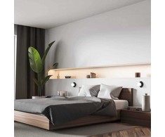Light Prestige Sieninis šviestuvas ROMA, G9, juodu korpusu/baltas gaubtas