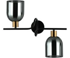 Italux Sieninis šviestuvas Servio WL-66892-2A-BK-SG