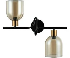 Italux Sieninis šviestuvas Servio WL-66892-2A-BK-AMB