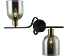 Italux Sieninis šviestuvas Servio WL-66892-2A-BK-SG