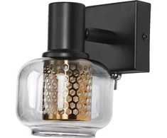 Sieninis šviestuvas SPOT FIREFLY, E14, juodas, su 2,8W 2700K dimeriuojama LED lempute