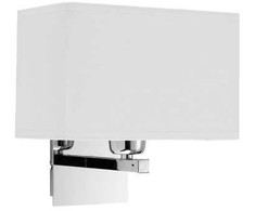 Sieninis šviestuvas TOBY, E27, baltos/chromo sp., 4057700
