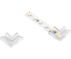 Skaidrus kampinis sujungimas 10 mm LED juostai