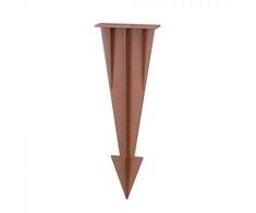 V-tac Sodo šviestuvo smaigas, rudas, 274mm