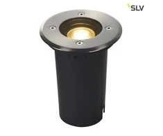 slv SOLASTO įledžiamas į žemę, apvalus, nerūdijančio plieno, GU10 maksimaliai