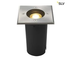 slv SOLASTO įledžiamas į žemę, kvadratinis, nerūdijančio plieno , GU10 maksimaliai 6W