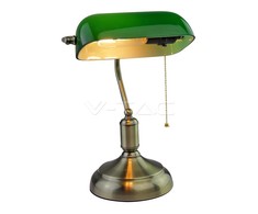 Stalinis LED šviestuvas V-TAC, E27, žalias, su jungikliu.