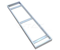 Surenkamas dėklas LED panelėms V-TAC, išoriniam montavimui 295 x 1195 mm, baltas.