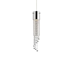 Sieninis šviestuvas Ideal Lux Suspended lamp with 1 light GOCCE, GU10, chrome