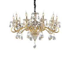 Pakabinamas šviestuvas Ideal Lux Suspended lamp with 10 lights NEGRESCO, E14, chrome