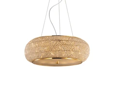 Pakabinamas šviestuvas Ideal Lux Suspended lamp with 10 lights PASHA', E14, transparent