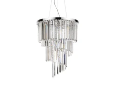 Pakabinamas šviestuvas Ideal Lux Suspended lamp with 12 lights CARLTON, E14, chrome