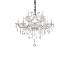 Pakabinamas šviestuvas Ideal Lux Suspended lamp with 12 lights NAPOLEON, E14, baltas