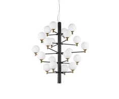 Pakabinamas šviestuvas Ideal Lux Suspended lamp with 20 lights COPERNICO, G9, juodas