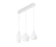 Pakabinamas šviestuvas Ideal Lux Suspended lamp with 3 lights SOFT, E14, baltas