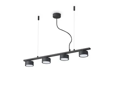 Pakabinamas šviestuvas Ideal Lux Suspended lamp with 4 lights MINOR, GX53, juodas