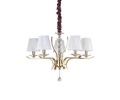 Pakabinamas šviestuvas Ideal Lux Suspended lamp with 5 lights PEGASO, E14, amber color
