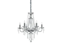 Pakabinamas šviestuvas Ideal Lux Suspended lamp with 6 lights AMADEUS, E14, transparent