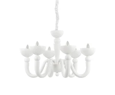 Pakabinamas šviestuvas Ideal Lux Suspended lamp with 6 lights BON BON, E14, amber color