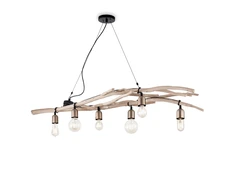 Pakabinamas šviestuvas Ideal Lux Suspended lamp with 6 lights DRIFTWOOD, E27, chrome
