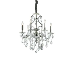 Pakabinamas šviestuvas Ideal Lux Suspended lamp with 6 lights GIOCONDA, E14, chrome