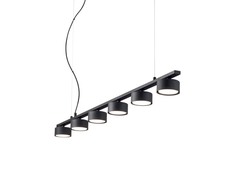 Pakabinamas šviestuvas Ideal Lux Suspended lamp with 6 lights MINOR, GX53, juodas