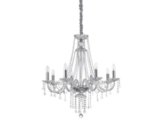 Pakabinamas šviestuvas Ideal Lux Suspended lamp with 8 lights AMADEUS, E14, nickel