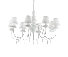 Pakabinamas šviestuvas Ideal Lux Suspended lamp with 8 lights BLANCHE, E14, baltas