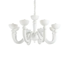 Pakabinamas šviestuvas Ideal Lux Suspended lamp with 8 lights BON BON, E14, amber color