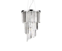 Pakabinamas šviestuvas Ideal Lux Suspended lamp with 8 lights CARLTON, E14, chrome