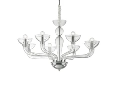 Pakabinamas šviestuvas Ideal Lux Suspended lamp with 8 lights CASANOVA, E14, baltas