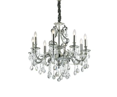 Pakabinamas šviestuvas Ideal Lux Suspended lamp with 8 lights GIOCONDA, E14, baltas