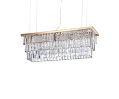 Pakabinamas šviestuvas Ideal Lux Suspended lamp with 8 lights MARTINEZ, E14, auksinis color