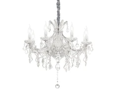 Pakabinamas šviestuvas Ideal Lux Suspended lamp with 8 lights NAPOLEON, E14, chrome