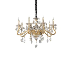 Pakabinamas šviestuvas Ideal Lux Suspended lamp with 8 lights NEGRESCO, E14, chrome