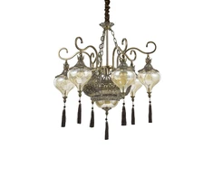 Pakabinamas šviestuvas Ideal Lux Suspended lamp with 9 lights HAREM, E27, ruda