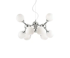 Pakabinamas šviestuvas Ideal Lux Suspended lamp with 9 lights NODI, E14, baltas
