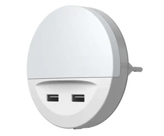 Sieninis šviestuvas Ledvance Šviestuvas į kištukinį lizdą LUNETTA©, su USB jungtimi, baltas