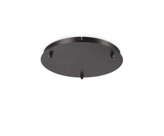 Pakabinamas šviestuvas Ideal Lux Tvirtinimo Elementas Rosone Standard 3 Luci Nero