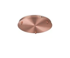 Pakabinamas šviestuvas Ideal Lux Tvirtinimo Elementas Rosone Standard 3 Luci Rame Brunito