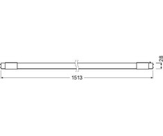 Osram T8 lempa SubstiTUBE© Connected Advance Ultra Output 24 W/6500K 1500 mm