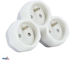 Bemko Trivietis lizdo adapteris, max 3500W