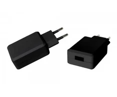 USB CQ3.0 adapteris į kištukinį lizdą, juodas, 5V, 3A. Po 2vnt. pakuotėje