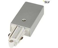 slv Užbaigimas su užmaitinimo galimybe, vienos fazės bėgeliams, pilkas, įžeminimas kairėje