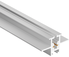 Užglaistomas magnetinės sistemos ZAMBELIS MAGNETIC 3MM bėgelis, baltas, TRIAC/DALI, 48V, 1m, 25128-W