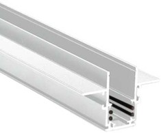 Užglaistomas magnetinis bėgelis ZAMBELIS, baltas, 1m, 2083W-1